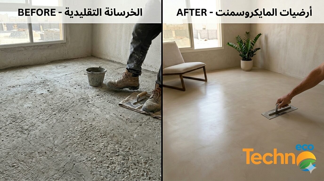 مايكروسمنت في عمان: لماذا أصبح الخيار الأول لتشطيبات الفلل والمنازل الحديثة؟